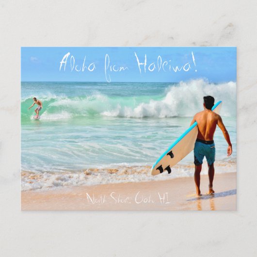 Aloha van Haleiwa Briefkaart (Voorkant)