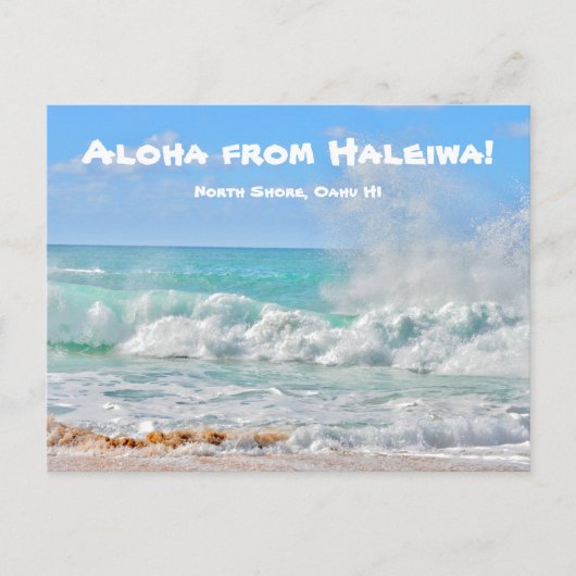 Aloha van Haleiwa Briefkaart (Voorkant)