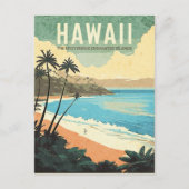 Aloha van Hawaï Vintage Reizen Briefkaart (Voorkant)