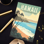 Aloha van Hawaï Vintage Reizen Briefkaart<br><div class="desc">🏄 ‍ ♂️ Stap terug in de tijd en dompel jezelf onder in de charme van weleer met onze "Aloha from the Past: Hawaii Travel Briefkaart." Dit briefkaart neemt je mee op een nostalgische reis naar de gouden eeuw van Hawaii's reizen, met een boeiend ontwerp dat de allure van het...</div>