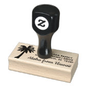 Aloha van Hawaii Palm Tree Retouradres Stempel (Stempel)