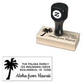 Aloha van Hawaii Palm Tree Retouradres Stempel (Gestempeld)