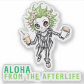 Aloha van het Afterlife Schattige Gothic Chibi Ske Sticker (Voorkant)