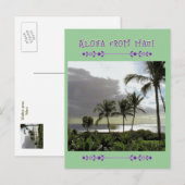 "ALOHA VAN MAUI" Palmbomen POST KAART (Voorkant / Achterkant)