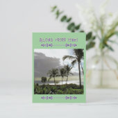 "ALOHA VAN MAUI" Palmbomen POST KAART (Staand voorkant)