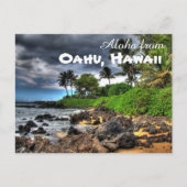 Aloha van Oahu Hawaii Briefkaart (Voorkant)