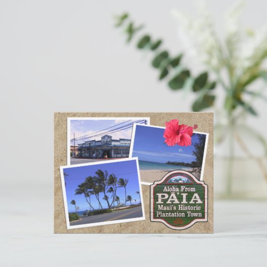 Aloha van Pa'ia Briefkaart (Staand voorkant)