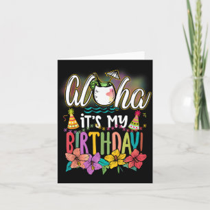 Aloha Verjaardag Hawaïaanse Aloha Stranden Hawaï Kaart