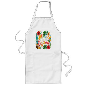Aloha Verjaardag Hibiscus Hawaii Lang Schort