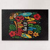 Aloha Verjaardag Hibiscus Hawaii Legpuzzel (Horizontaal)