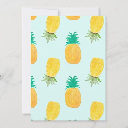 ALOHA verjaardag|Tropisch|Poolfeest Kaart (Achterkant)