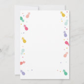 Aloha verjaardagsuitnodiging Tropical Luau Party G Kaart (Achterkant)