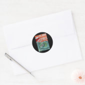 Aloha Vibes Hawaii Sunset Waves Ronde Sticker (Envelop)