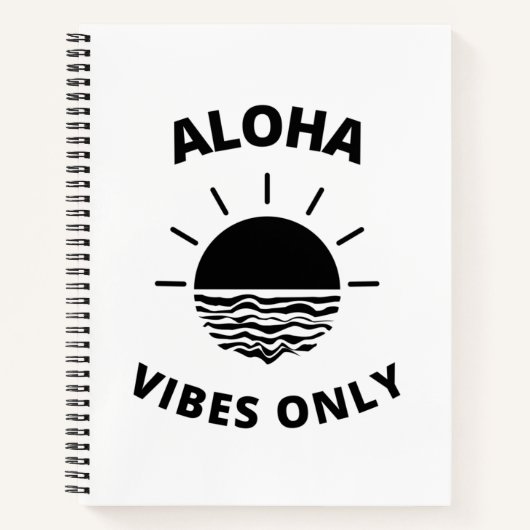 Aloha vibes only notitieboek (Voorkant)