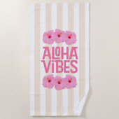 Aloha Vibes-strandhanddoek Strandlaken (Voorkant)