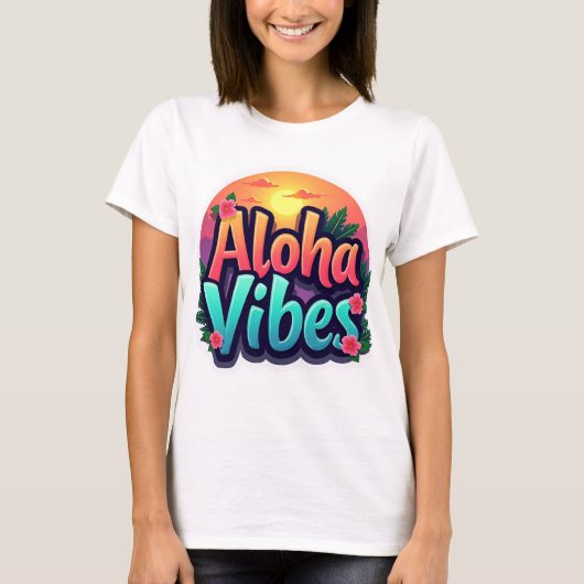 Aloha Vibes T-shirt (Voorkant)