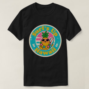 Aloha Vibes_ Vintage Hawaiaanse Kunst van Ananas S T-shirt