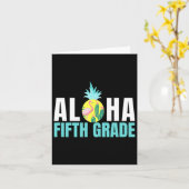 Aloha vijfde klas terug naar school Kinder docente Kaart (Gele Bloem)