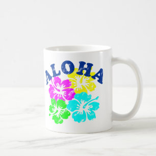 Aloha Vintage Koffie Mok Zomerbloemen