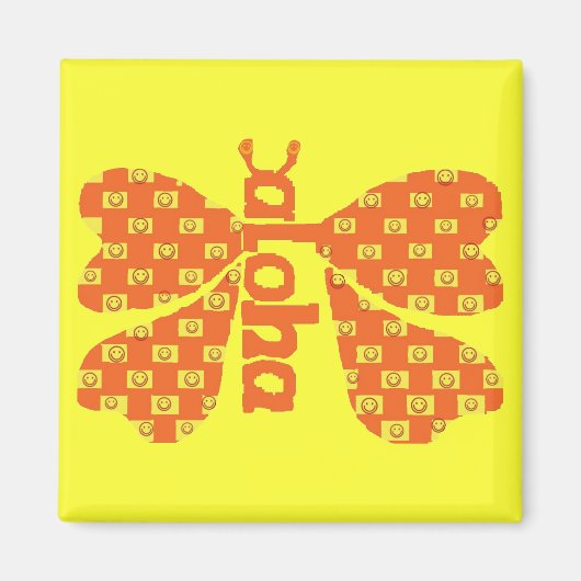 Aloha vlinder magneet (Voorkant)