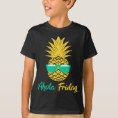 Aloha vrijdag ananas geschenken zomer fruit ananas t-shirt (Voorkant)