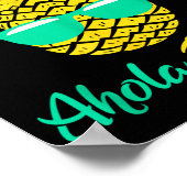 Aloha Vrijdag Ananas Zomer Fruit Ananas Poster (Hoek)