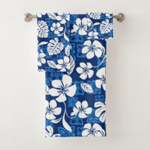 ALOHA VRIJDAG (BLUE) BAD HANDDOEK