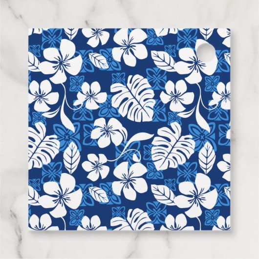 ALOHA VRIJDAG (BLUE) BEDANKJES LABELS (Achterkant)