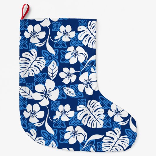 ALOHA VRIJDAG (BLUE) GROTE KERSTSOK (Voorkant)