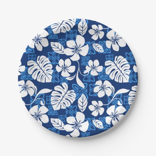 ALOHA VRIJDAG (BLUE) PAPIEREN BORDJE (Voorkant)