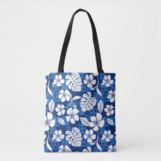 ALOHA VRIJDAG (BLUE) TOTE BAG (Voorkant)
