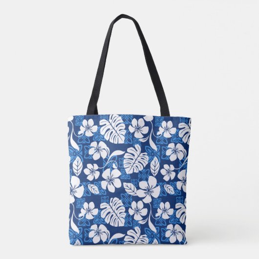 ALOHA VRIJDAG (BLUE) TOTE BAG (Achterkant)