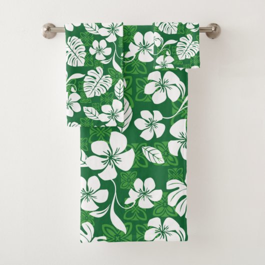 ALOHA VRIJDAG (GROENEN) BATH TOWEL SET BAD HANDDOEK (Insitu)