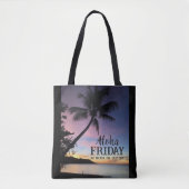 Aloha vrijdag Maui Hawaii tropische zonsondergang Tote Bag (Voorkant)