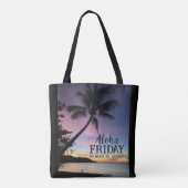 Aloha vrijdag Maui Hawaii tropische zonsondergang Tote Bag (Achterkant)