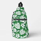 ALOHA VRIJDAG PATROON IN GROEN SLING BAG (Voorkant)