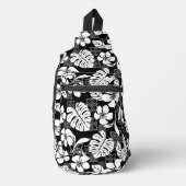 ALOHA VRIJDAG PATROON IN ZWARTE SLING TAS (Voorkant)