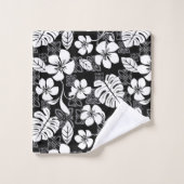 ALOHA VRIJDAG (ZWART) BATH TOWEL SET BAD HANDDOEK (Wasdoekje)