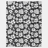 ALOHA VRIJDAG (ZWART EN GRAY) FLEECE DEKEN (Voorkant)