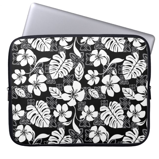 ALOHA VRIJDAG (ZWART EN GRAY) LAPTOP SLEEVE (Voorkant)