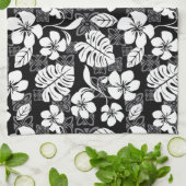 ALOHA VRIJDAG (ZWART EN GRAY) THEEDOEK (Gevouwen)