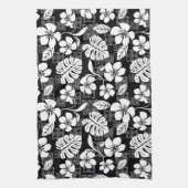 ALOHA VRIJDAG (ZWART EN GRAY) THEEDOEK (Verticaal)