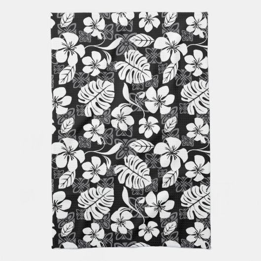 ALOHA VRIJDAG (ZWART EN GRAY) THEEDOEK (Verticaal)