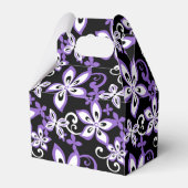 ALOHA VRIJDAG (ZWART/PAARS) Vierbox Bedankdoosjes (Achterkant)