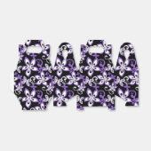 ALOHA VRIJDAG (ZWART/PAARS) Vierbox Bedankdoosjes (Uitgevouwen)