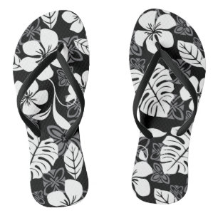 ALOHA VRIJDAG (ZWART) TEENSLIPPERS