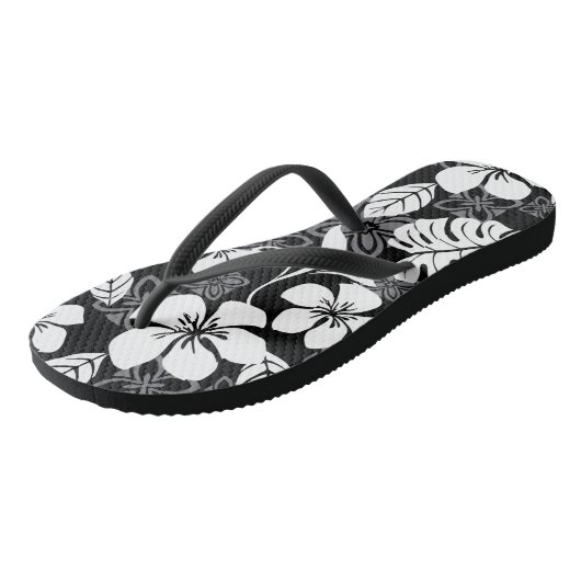 ALOHA VRIJDAG (ZWART) TEENSLIPPERS (Schuin)