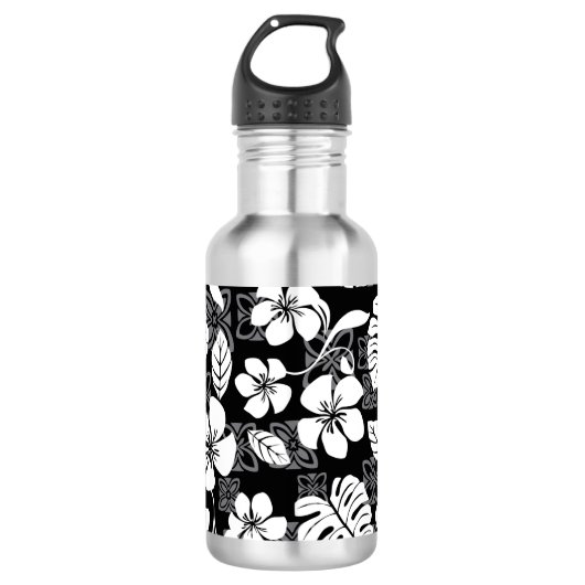 ALOHA VRIJDAG (ZWART) WATERFLES  (Voorkant)