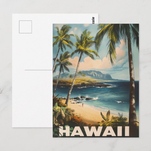Aloha wacht op: een  Hawaï Briefkaart (Voorkant / Achterkant)