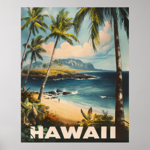 Aloha wacht op: een  Hawaï Poster